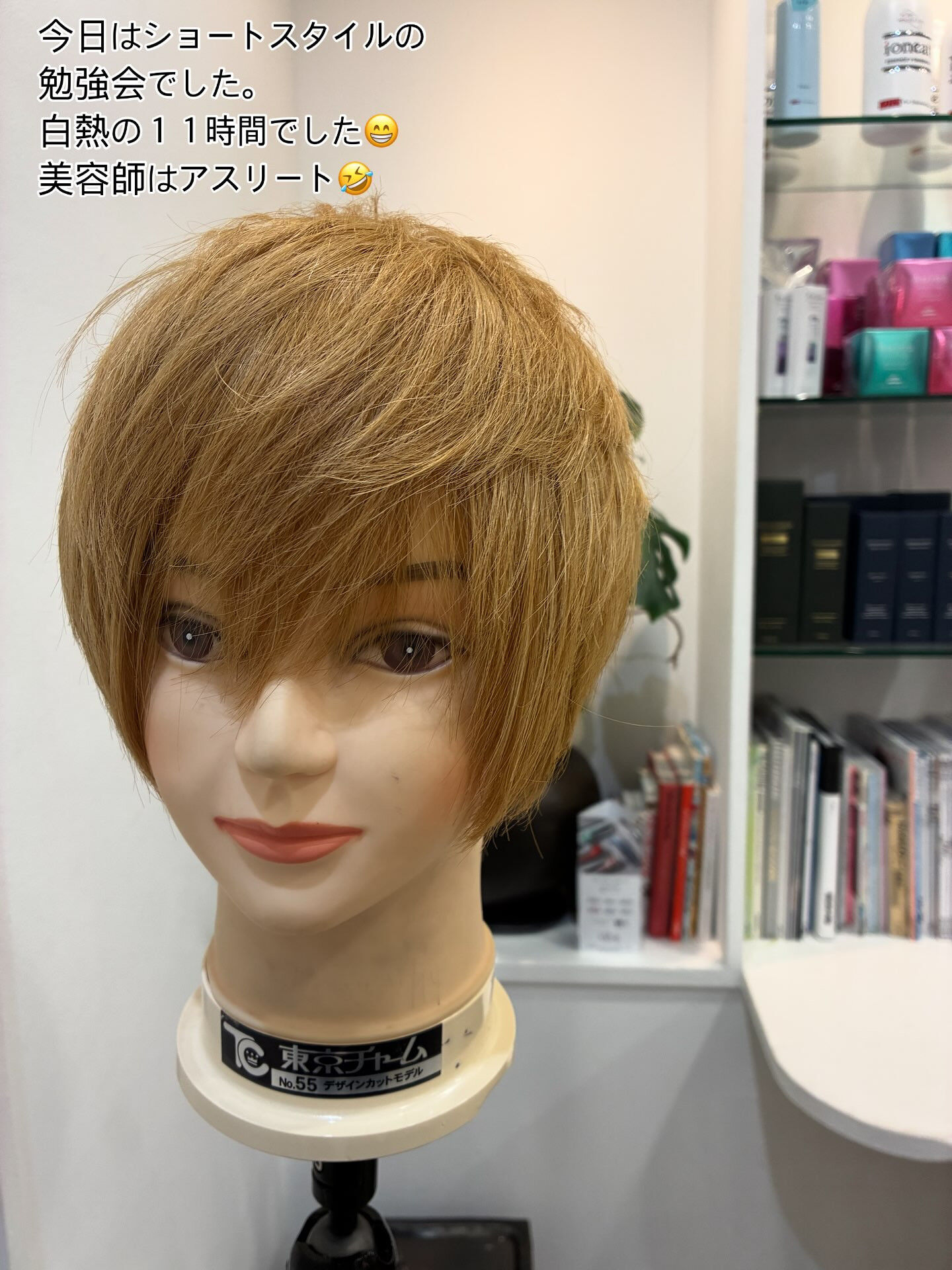 調布市にあるプライベートヘアサロンOkuで、特別なドライカッ